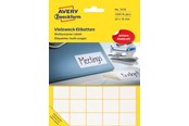 Papir, Fotopapir og Etiketter - Avery Universaletiketter, 22 x 18 mm, 1.200 Etiketter, Hvid - 3318
