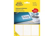 Papir, Fotopapir og Etiketter - Avery Universaletiketter til generelle formål, 76 x 39 mm, 192 Etiketter, Hvid - 3329