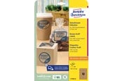 Papir, Fotopapir og Etiketter - Avery Brune etiketter af kraftpapir, 105 x 57 mm, 250 Etiketter, Brun - L7108-25