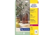 Papir, Fotopapir og Etiketter - Avery Krystalklare etiketter, Ø 60 mm, 300 Etiketter, Transparent - L7787-25