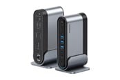 USB hub - Baseus UnionJoy USB-C Docking Station 2xHDMI4K@60Hz 1xDP4K@60Hz 3xUSB-A3.0 2xUSB-C3.0 2xUSB-A2.0 1xRJ45 PD PC 1xSD+TF 1x3.5mm minijack - Grey USB hub - USB 3.0 - 17 ports - Grå - B00532304811-00