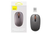 Mus - Baseus Wireless mouse F01B Tri-mode 2.4G BT 5.0 1600 DPI (frosted grey) - Mus - Optisk - 3 knapper - Grå - B01055503833-00