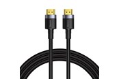 Skærmkabel - Baseus Cafule 4KHDMI Male To 4KHDMI Male Adapter Cable 3m Black - CADKLF-G01