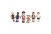 Figur - Small Foot - Wooden Dolls Pirate Bendable 6pcs. - 12412