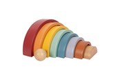 Leg & Læring - Small Foot Wooden Rainbow Building Arches with Ball - 12318