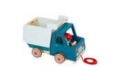 Babylegetøj - Small Foot - Wooden Pull Figure Tipping Truck - 12348