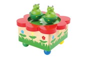Trælegetøj - Small Foot - Wooden Music Box Frog - 7541
