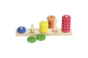 Babylegetøj - Goki Wooden Stacking Puzzle color - 58941
