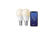 Smart Home - Nordlux Smart E14, 2-pak, G45, 2200-6500 Kelvin, 470 Lumen, Pære, Hvid - 2170201401
