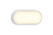 Lamper - Nordlux Cuba Outdoor Energy Oval udendørs væglampe, hvid - 2019181001
