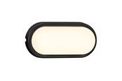 Lamper - Nordlux Cuba Outdoor Energy Oval udendørs væglampe, sort - 2019181003