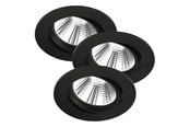 Lamper - Nordlux Fremont 3-Kit IP65 4000K Indbygningsspot, Sort - 2310056003