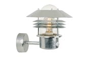 Lamper - Nordlux Vejers Væglampe med sensor, Galvaniseret stål - 25101031
