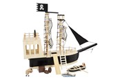 Rolleleg - Small Foot - Wooden Dollhouse Pirate Boat - 12411