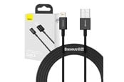 USB kabel - Baseus Superior Series Cable USB to iP 2.4A 2m (black) - BSU2659BLK