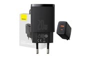 Mobil - Adaptere & Opladere - Baseus Compact USB/USB Type C Fast Charger 20W 3A Power Delivery Quick Charge 3.0 Black (CCXJ-B01) - CCXJ-B01