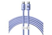 USB kabel - Baseus Crystal Shine cable USB-C to USB-C 100W 2m (purple) - CAJY000705
