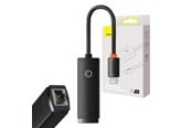 USB kabel - Baseus Network adapter  Lite Series USB-C to RJ45 (black) - WKQX000301