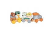 Trælegetøj - Small Foot - Wooden Stacking Blocks Train Safari - 11698