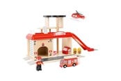 Trælegetøj - Small Foot - Wooden Fire Station with Accessories. - 10900