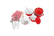 Rolleleg - Small Foot - Pans and Cookware Set Red 11dlg. - 8964