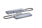 Dockingstation - I-Tec USB-C Metal Ergonomic 3x 4K Display Docking Station + Power Delivery 100 W - C31FLAT2PDPRO