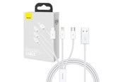 USB kabel - Baseus Quick Charge USB to M+L+C  Superior Data 3.5A 1m (White) - P10320105221-00