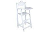 Dukke, bamse og udstyr - Small Foot - Wooden Doll Chair White - 2857