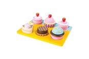 Rolleleg - Small Foot - Wooden Play Food Cupcakes and Cake Set 13dlg. - 10149