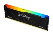 RAM - Kingston FURY Beast RGB DDR4-3600 - 32GB - CL18 - Single Channel (1 pcs) - Intel XMP - Sort med RGB - KF436C18BB2A/32