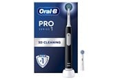 Eltandbørste - Oral-B Eltandbørste Pro1 Black + Extra Brush Head - 8006540771457