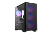 Kabinet - Montech Air 100 ARGB - Black - Kabinet - Minitower - Sort - AIR 100 ARGB BK