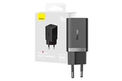 Mobil - Adaptere & Opladere - Baseus 40W 2xUSB-C Wall Charger GaN5 - Black - CCGP180101
