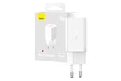 Mobil - Adaptere & Opladere - Baseus Wall Charger  GaN5 40W 2x USB C (White) - CCGP180102