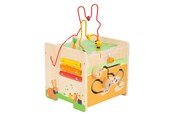 Babylegetøj - Small Foot - Wooden Activity Cube and Motor Spiral - 11732