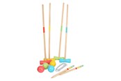 Udendørsleg - Small Foot - Wooden Croquet Offside 20pcs. - 12033