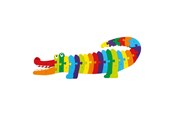 Puslespil - Small Foot - Wooden ABC Crocodile Puzzle 26dlg. Wood - 3425
