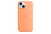 Mobil - Covers & Cases - Apple iPhone 15 Silicone Case with MagSafe - Orange Sorbet - MT0W3ZM/A