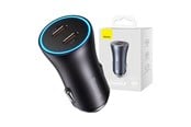 Mobil - Adaptere & Opladere - Baseus Golden Contactor Pro car charger 2x USB-C 40W (Dark Gray) - CGJP000013