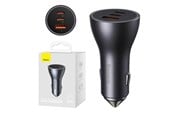 Mobil - Adaptere & Opladere - Baseus Car charger  Golden Contactor Pro 2x USB-C 1x USB 65W (grey) - CGJP010013