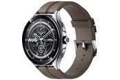 Smartwatch & Sportsur - Xiaomi Watch 2 Pro - Silver Case with Brown Leather Strap - BHR7216GL