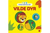 Børnebøger - 1-2-3 Hvad kan du se? Vilde dyr - Børnebog - Papbog - 9788772058078