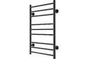 Håndklæderadiator og tilbehør - TVS Eldo 9 El håndklæderadiator lige med timer 860 x 530 mm sort - ELDO9L-T-SORT