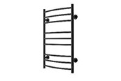 Håndklæderadiator og tilbehør - TVS Eldo El Håndklæderadiator 9 med timer 860 x 530mm Sort - ELDO9-T-SORT