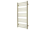 Håndklæderadiator og tilbehør - TVS PLUS 15-500 guld håndklæderadiator 990x500mm Vandbåren CC 470mm guld PVD overfladebelægning - PLUS15-500GU