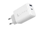 Mobil - Adaptere & Opladere - Lippa 65W USB-C PD & USB-A QC GaN Wall Charger - White - LPWC65W