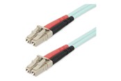Netværkskabel - StarTech.com 20m (65ft) LC/UPC to LC/UPC OM4 Multimode Fiber Optic Cable - patch cable - 20 m - aqua - Blå - 20m - 450FBLCLC20