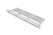 Netværkstilbehør - Lanberg PPKS-1124-S Patch Panel Blank 24-Port 1U with Organizer for Keystone Modules Grey - PPKS-1124-S