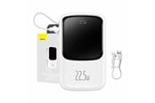 Powerbank - Baseus Powerbank Qpow PRO with cable 10000mAh 22.5W (White) Powerbank - Hvid - 10000 mAh - PPQD060102