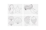 Kreativt Legetøj - Creativ Company Sheets of Shrink Film with Mermaid Motifs 4 pcs. - 790712